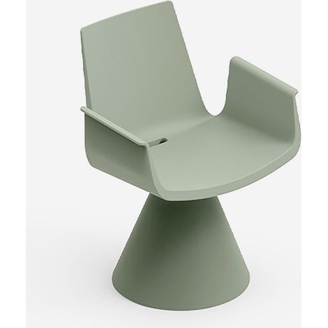 Sedia da giardino con braccioli moderno Lira 61,5x59x82 - Verde (1/3)