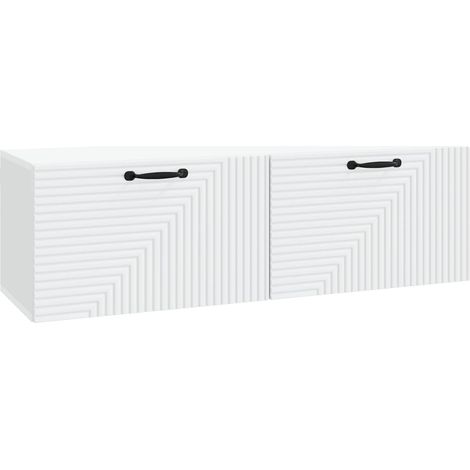 Wall-Mounted TV Cabinet White 98 x 31 x 30 cm Engineered Wood vidaXL (1/5)