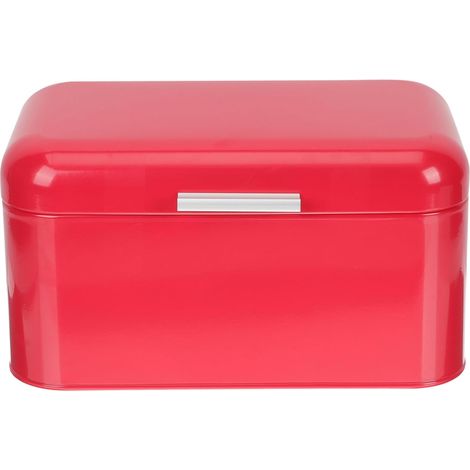 Boîte à Fer Rétro Rouge Boîte de Rangement Cuisine Capacité Spacieuse Conteneur Stockage et Snacks Multifonction pour Maison (1/5)