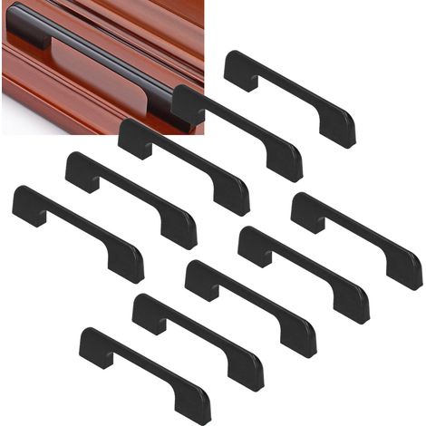 Set mit 10 Stück zu verkaufen: unsichtbare Schubladengriffe, moderner minimalistischer Stil, unsichtbare Schrank- und Türgriffe. (1/5)