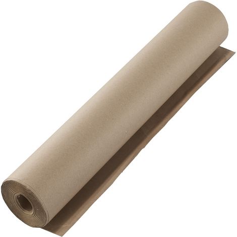 Mottez – Rouleau papier kraft 50 cm x 30 m – 80 g/m² – Pour emballage et protection – Résistant à l'humidité (1/2)