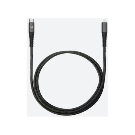 001343 cable de conector Lightning 1 m Negro (1/2)
