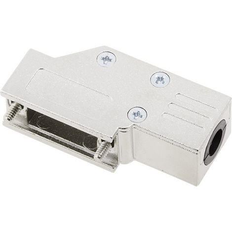 encitech DCMR09-FK-K 6560-0501-01 D-SUB Gehäuse Polzahl: 9 Vollmetall 90 ° Silber 1 St.