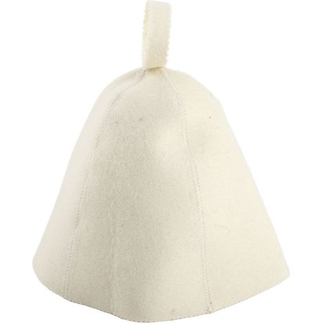 Bonnet Sauna Wool Felt de Banya avec Lanière de Suspension (1/5)