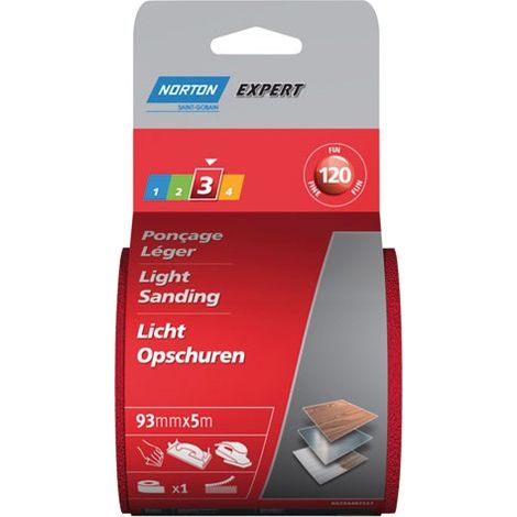 Norton Norgrip nastro abrasivo autoadesivo bianco 93 mm