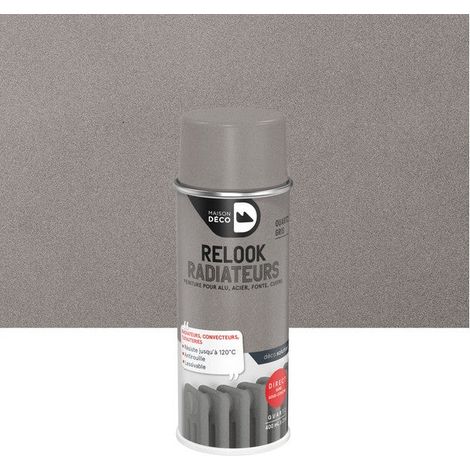 Peinture aérosol relook radiateur MAISON DECO quartz gris satiné 0.400 L (1/3)