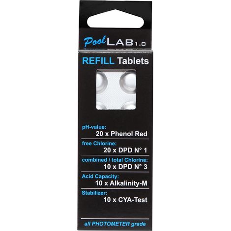 Water ID Nachfüllpack Reagenztabletten PoolLab Tabletten (1/3)