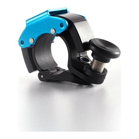 Campanello per bicicletta, mini campanello in lega di alluminio, 100 dB di potenza sonora, clacson per mountain bike (MTB), manubrio 22-24 mm, nero (1/5)