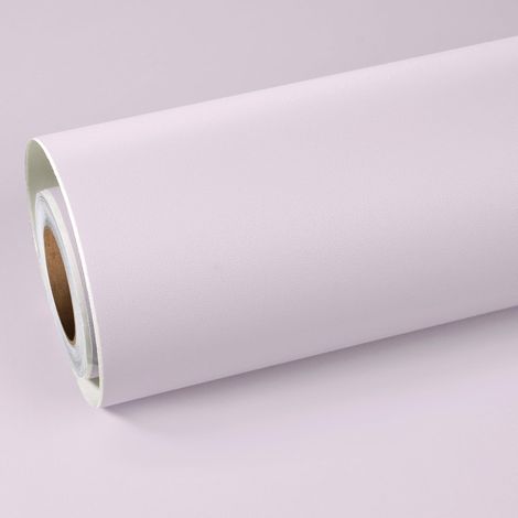 Papier Adhesif pour Meuble Violet Clair Papier Peint Adhesif Mural Chambre Fille Adulte Papier Vinyle Adhesif Cuisine Violet Mat Film Adhésif Decoratif pour Porte 40cm×3m (1/5)