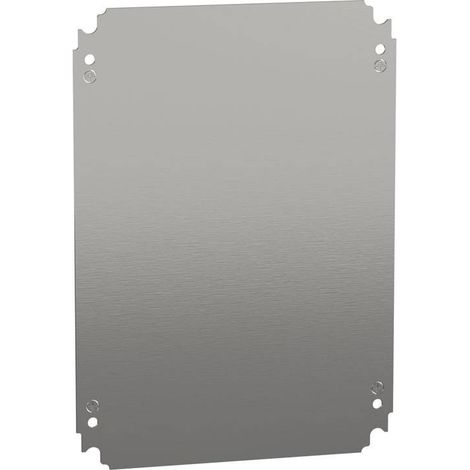 Placa de montaje metálica plana Alt400xAnch300mm de acero galvanizado - NSYMM43