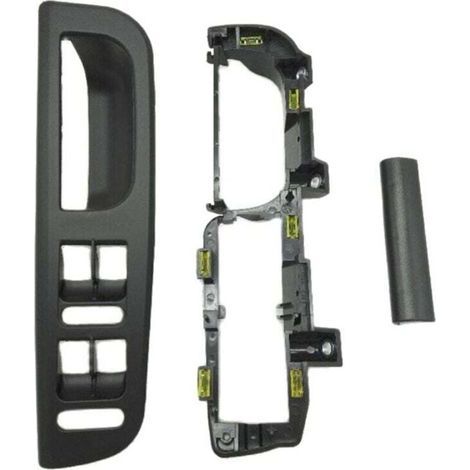 3 Pièces Poignée de Porte Intérieure Noire pour Golf 4 avec Interrupteur et Support de Levage-Karteo (1/4)
