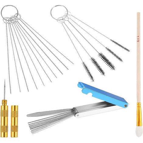 Kit de nettoyage de carburateur, outil de nettoyage des gicleurs de carburateur pour moto, quad, cyclomoteur, poste à souder (1/4)