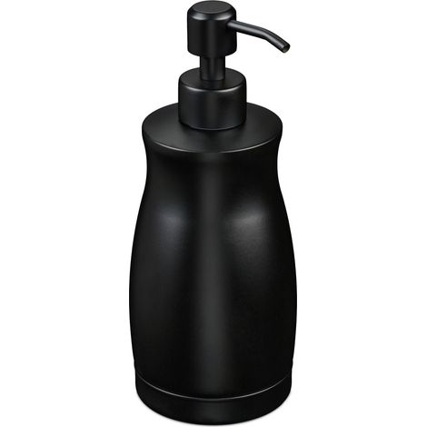 Dispensador de jabón elegante baño cocina 20 x 7,5 x 8,5 cm de acero inoxidable gris 130016446 (1/4)