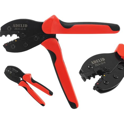 Pince à sertir pour cosses de câbles isolées de 0,5 à 6 mm² (1/5)