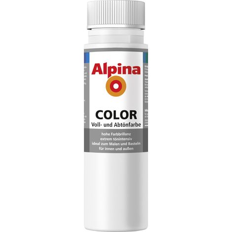 Alpina Color Abtönfarbe snow white 250 ml Abtönfarbe