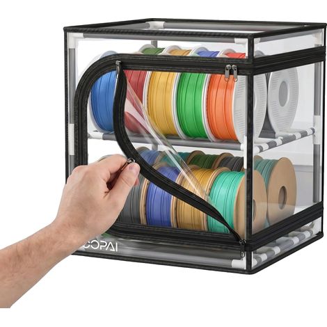 Organizzatore per la conservazione dei filamenti, design impermeabile, grande capacità, confezione da 20 con coperchio trasparente (1/2)