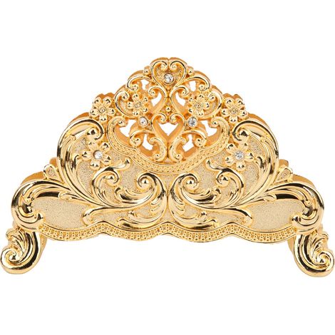 Porte-serviettes en métal, support à papier essuie-tout, déco de table pour restaurant hôtel café, doré (1/5)