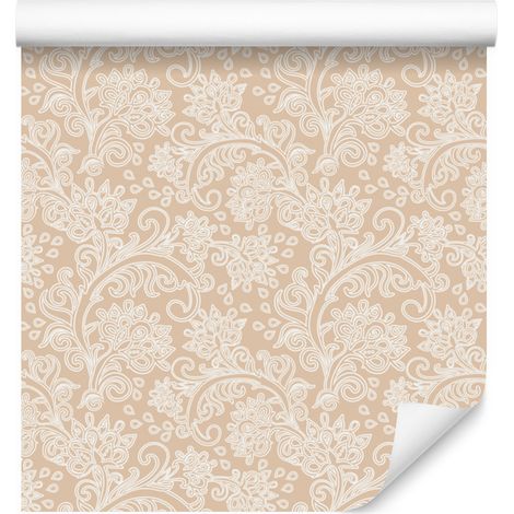 Carta da parati con delicati ornamenti decorativi per soggiorno e camera da letto, 50x1000 cm. (1/5)