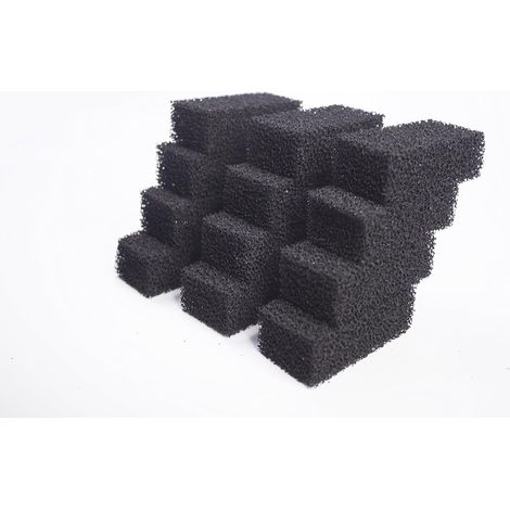 Compatible en Mousse Carbonée Moyen Filtre Convient pour CF 800/1000Plus (Paquet de 12) (1/2)