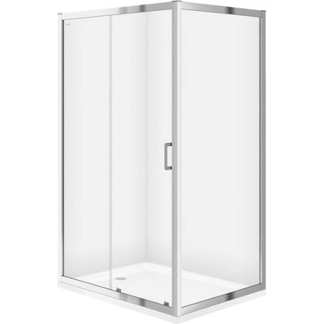 Cersanit Zip - Cabine de douche 79x99 cm, chrome/verre clair S154-003 (1/3)
