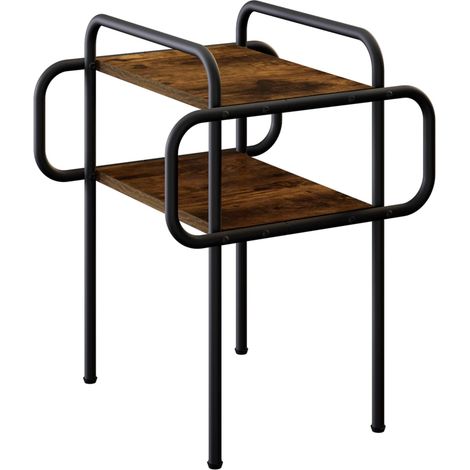Couchtisch Geräucherte Eiche 40 x 40 x 51 cm Holzwerkstoff vidaXL (1/5)