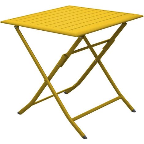 PROLOISIRS Table Lorita 70x70 cm - tournesol (1/2)