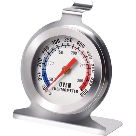 Thermomètre de Four en Acier Inoxydable – Mesure Instantanée 100 à 600°F, Thermomètre Cuisine Résistant à la Chaleur (1/5)