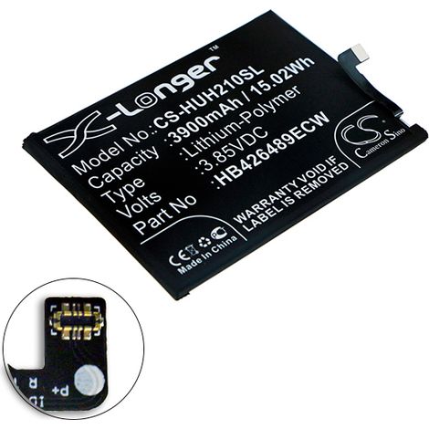 NX - Batterie téléphone, smartphone, GSM pour Huawei 3.85V 3900mAh - HB426489ECWHB42648 (1/3)