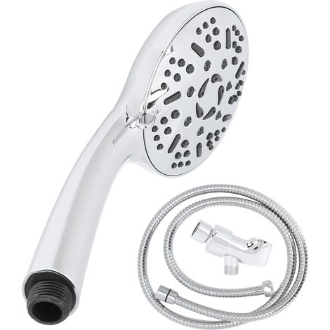 Druckbetriebene Handbrause G1/2 mit 9 Strahlarten, Badezimmer-Duschset.