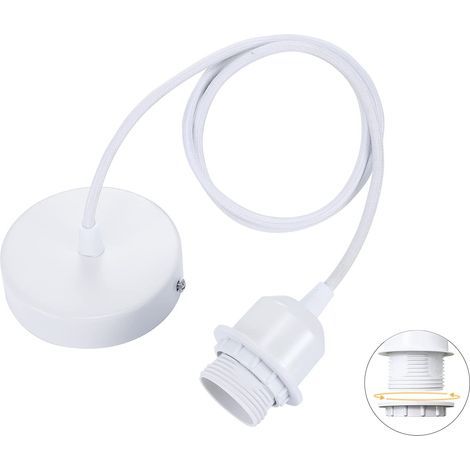 Portalámparas colgante E27, accesorios para lámparas colgantes E27, adecuados para bares, cafeterías, tiendas de ropa, muebles y hoteles. (1/5)