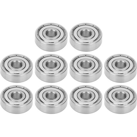 10 roulements à billes en acier inoxydable à grande vitesse pour patinage à roulettes S627Z (1/5)
