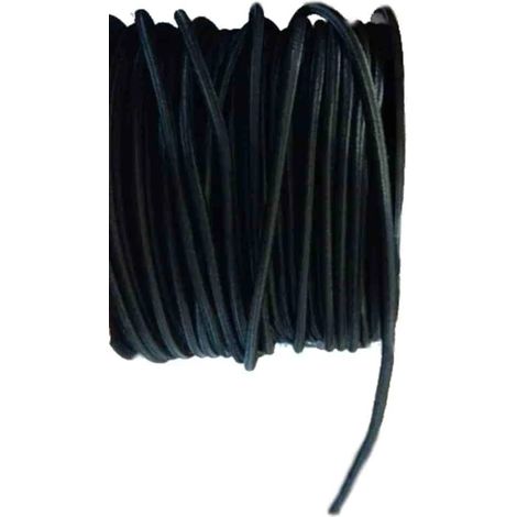 Corda Elastica Nera 6mm, 5 Metri - Elastico per Teloni con Rivestimento PP (1/2)