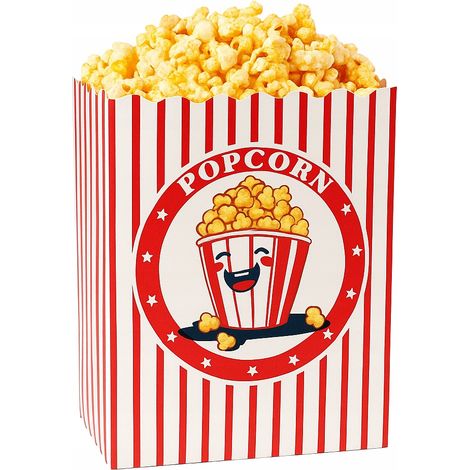 Verpackung für Popcorn, kleine Behälter, 6,9 x 5,5 x 16,7 cm, 920 ml, 25 Stück (1/3)