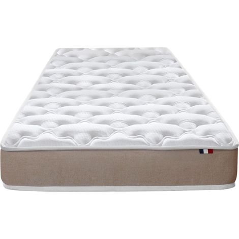 Matelas en polylatex 80 kg/m³ H 21 cm Fabrication Française 90 x 190 cm (1/5)