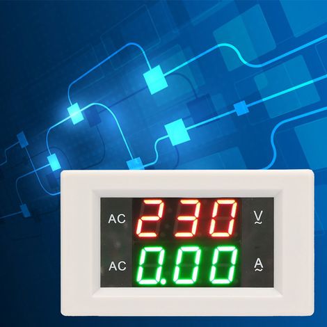 Ampèremètre-voltmètre numérique double à onde sinusoïdale haute précision White YB4835VA (1/5)