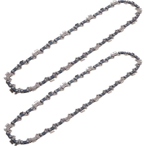 Lot de 2 chaînes de tronçonneuse électrique de 25 cm (10 pouces) en acier au manganèse pour mini-tronçonneuse électrique