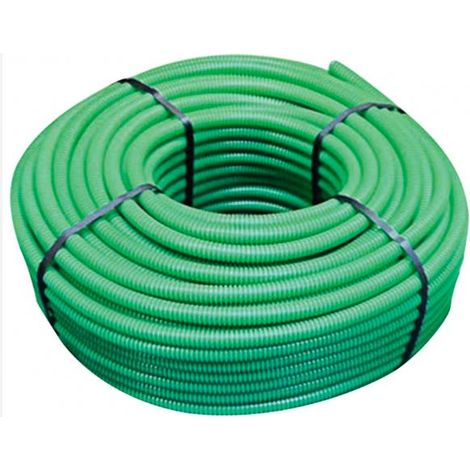 TUBO CORRUGATO PVC Ø25MM 50MT VERDE