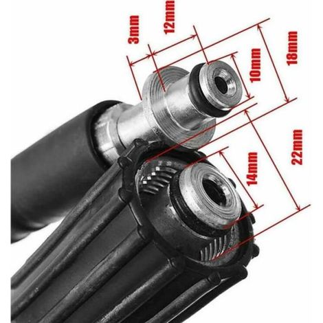 Convient pour tuyau de pulvérisation de nettoyeur haute pression Karcher K2 K3 K4 K5 6M/8M/10M 8M (1/5)