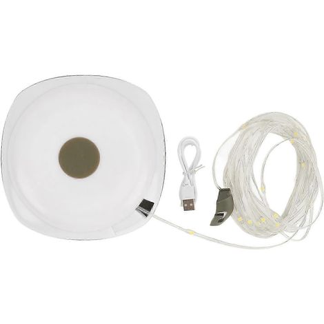 Lanterne de camping portable rechargeable par USB – Lampe suspendue rétro pour tente avec guirlande lumineuse étoilée, batterie intégrée, design durable, léger et compact (1/5)