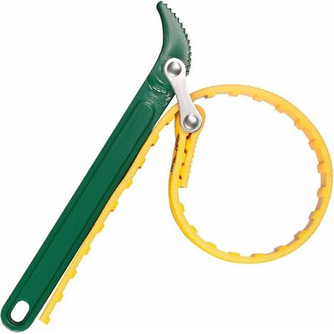 Clé À Filtre À Huile - Clé Multifonction En Caoutchouc De 20,3 Cm Clé À Cliquet Ouvre-Bouteille Tube Réglable Outil À Main (Jaune) (1/5)