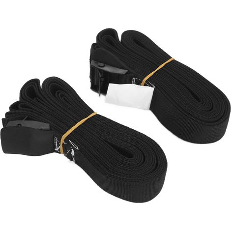 2 Sangles de Toit Universelles pour Planche de Surf, Paddle et Kayak - Fixation Sécurisée pour Équipements Sportifs et Bagages - Longueur 3.6M