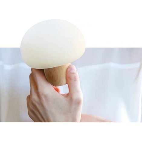 Mini veilleuse bébé rechargeable USB avec base magnétique et télécommande, adorable petite lampe de chevet pour la chambre. (1/5)