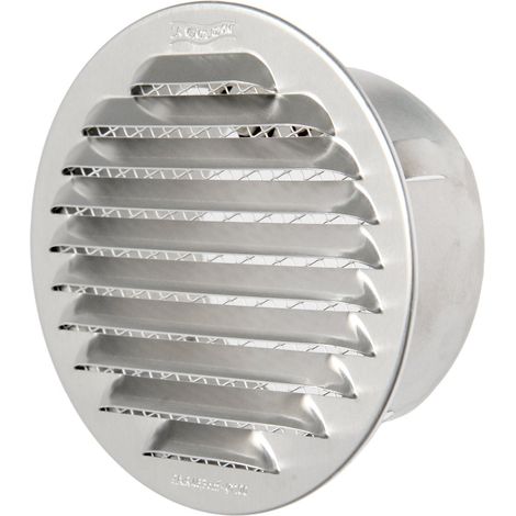 La Ventilazione GTA100R Griglia Tonda da Incasso, Alluminio, ø 125 mm (1/5)