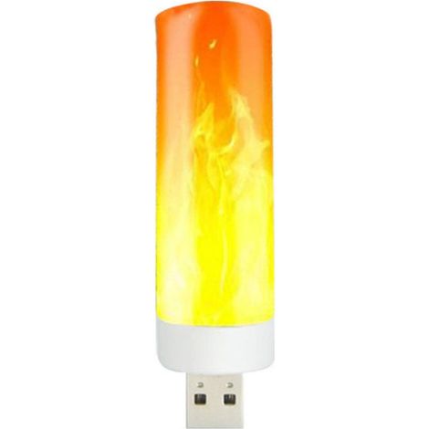 Dynamische LED-Tischlampe mit Flammenmuster, Kerzenlicht für Badezimmer und Wohnzimmer (1/4)
