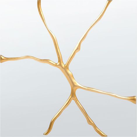Beliani – Miroir mural carré 80 x 80 cm doré – Verre et MDF – Finition peinte – Accroche murale incluse – Élégance moderne pour salon et chambre (1/5)