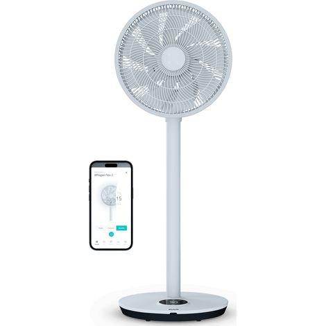 Duux Whisper Flex 2 - Ventilateur sur pied intelligent - Ventilateur sur pied silencieux - Ice Blue (1/5)