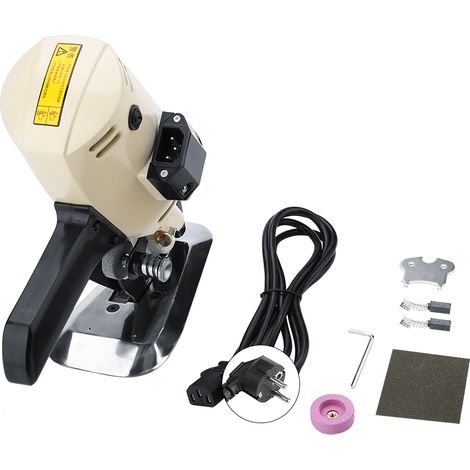 Couteau circulaire électrique TY‑100 pour tissu, machine de découpe de textile 220V avec prise UE (1/5)