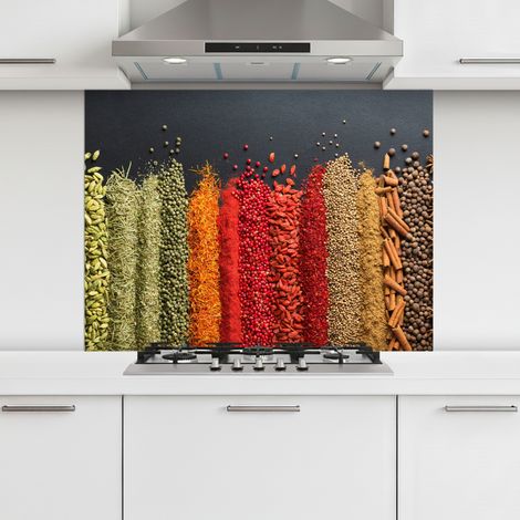 CRÉDENCE CUISINE Épices - Herbes - Emplois - Rainbow 100x75 cm (1/5)