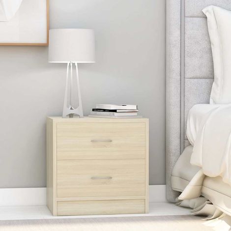 801041 vidaXL Bedside Cabinet Sonoma Oak 40x30x40 cm Engineered Wood (1/5)