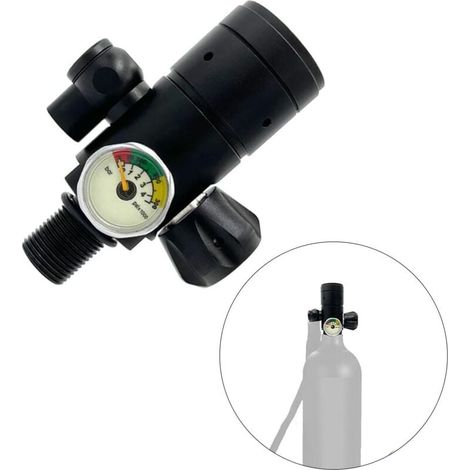 Immersion Regulator Submersible Valve Professional Replacement Multifunction M18x1.5 0-300Bar Air Tank Regulator Valve MUMU (1/4)